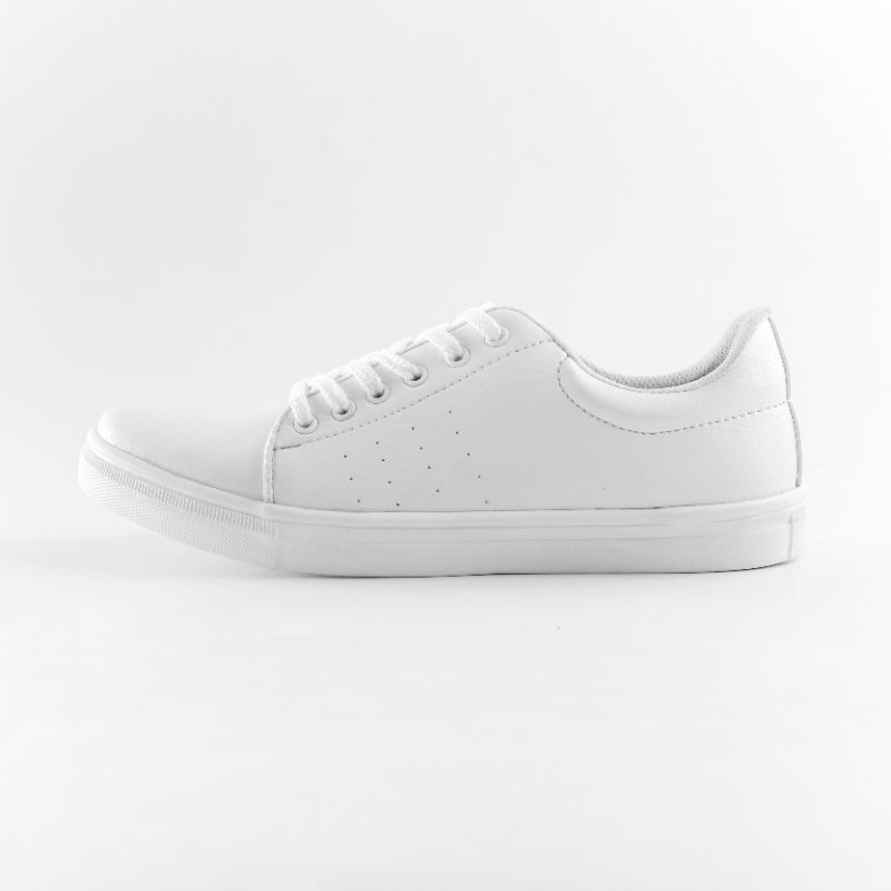 Beggos Footwear Sepatu Pria Sneakers Saumi Full White Original Shoes