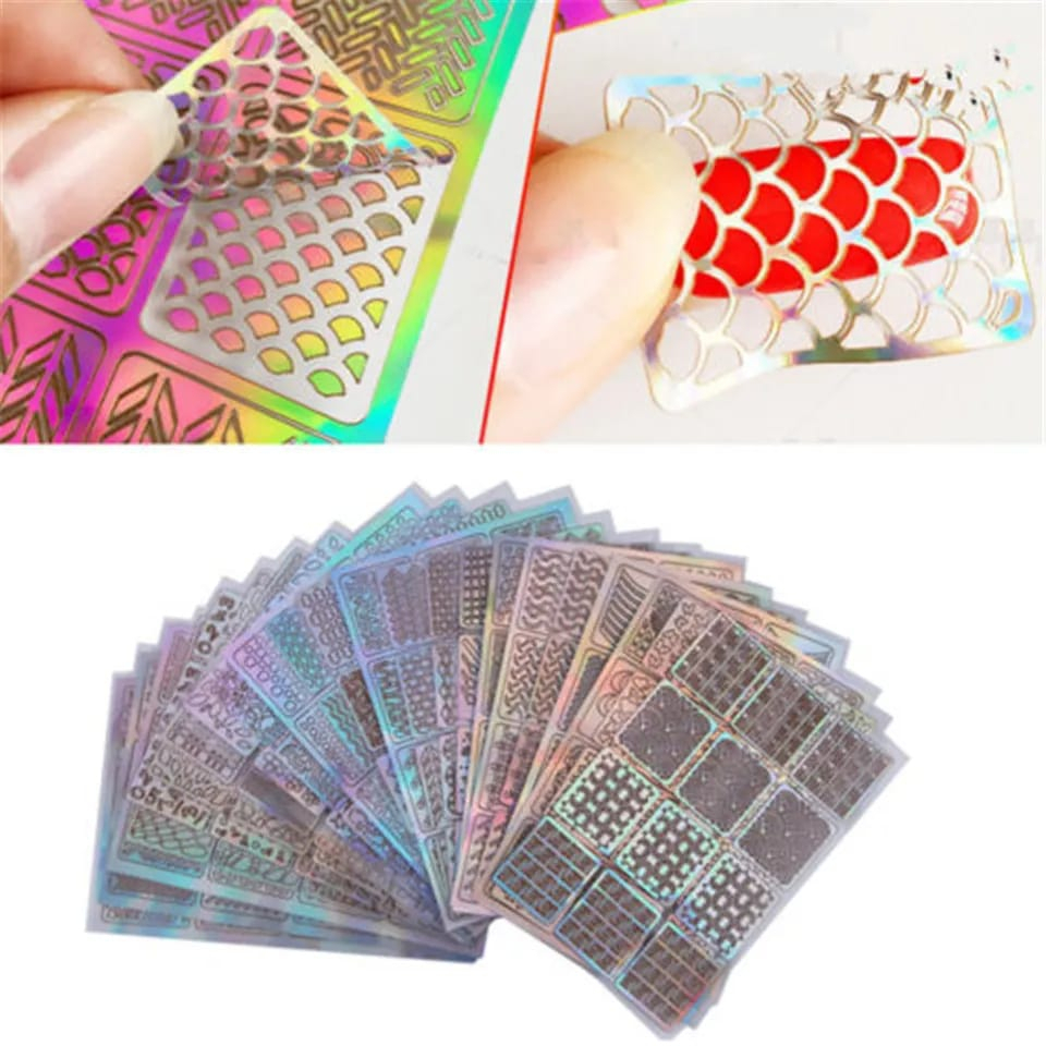 RANDOM STICKER NAIL ART KUTEK KUKU STIKER KUTEX KUKU CUTEX