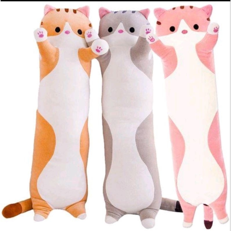 Boneka Guling Kucing Berdiri Tinggi 60cm Kado Special Hadiah Buat Anak Tersayang Boneka Guling Berkarakter Kucing Terbaru Guling Untuk Tidur Nyaman Berkarakter Kucing Panjang Lucu Imut