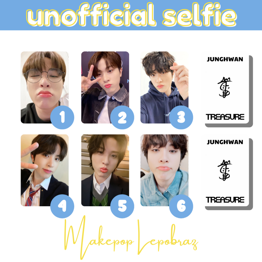 [PART 2] [MIN. 3 PC] TREASURE UNOFFICIAL SELFIE - BOYFRIENDABLE PC JUNKYU HARUTO ASAHI JUNGHWAN YOSHI DOYOUNG