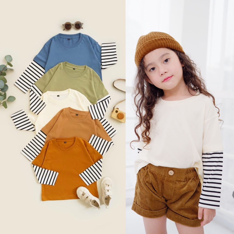 KAITA STRIPE Tee Long Sleeve / Kaos Panjang Anak 1-5thn