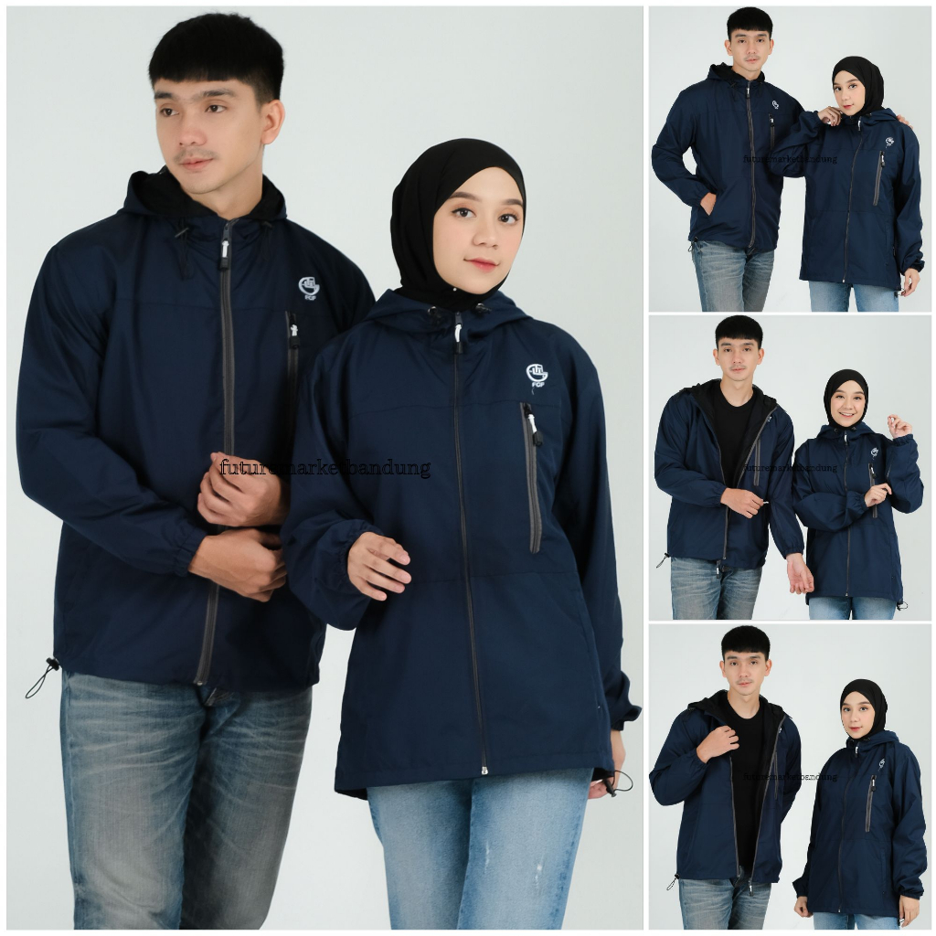 Jaket Couple Parasut Jumbo Waterproof Original FCF SINAI Size M L XL XXL / Jaket Gunung Pria Waterproof FCF