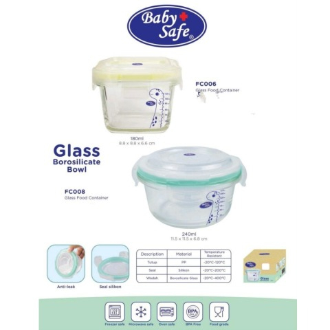 Baby Safe - Glass Food Container