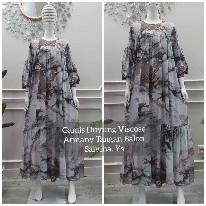 GAMIS SALVINA.ys MOTIF TERBARU | GAMIS SALVINA ORIGINAL jumbo