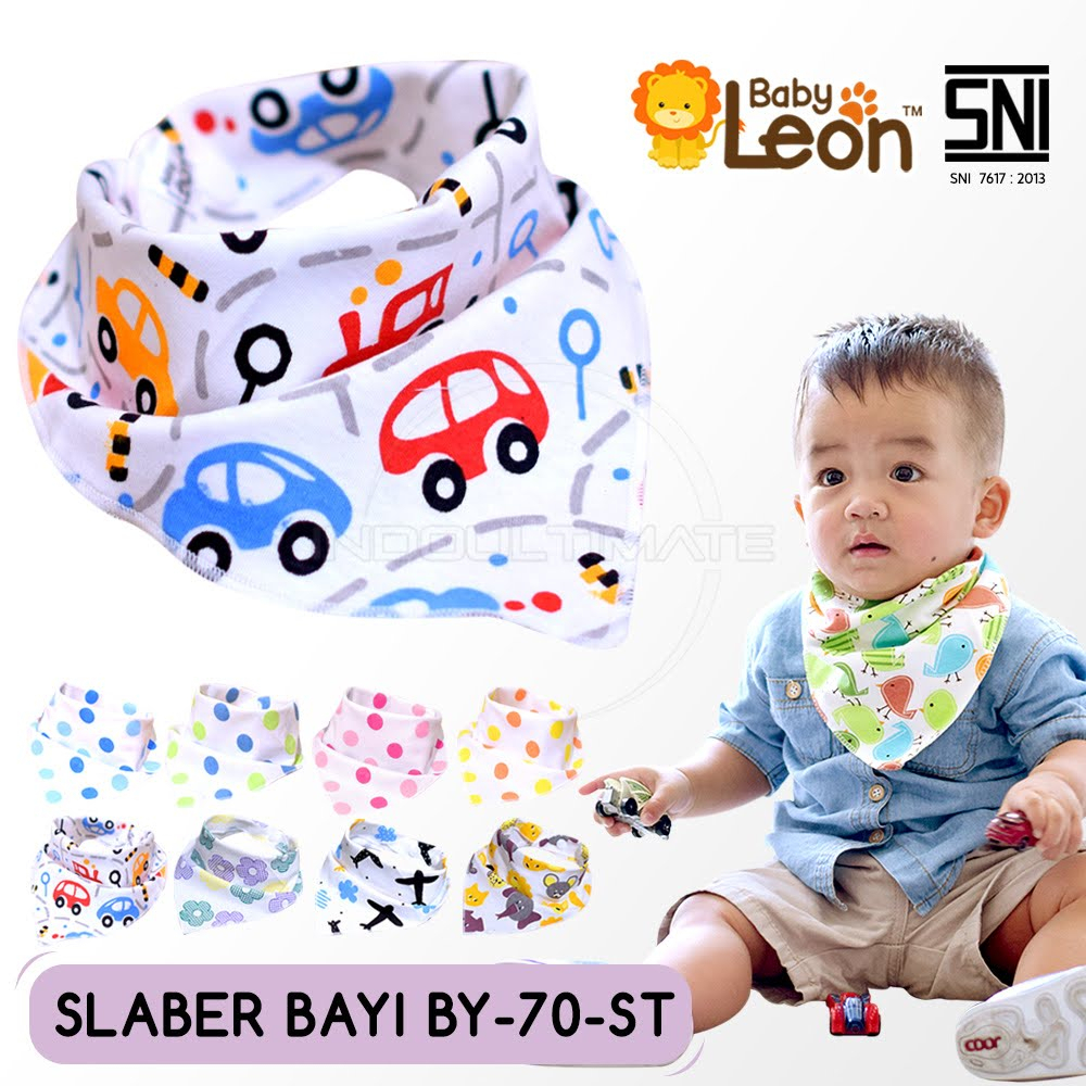 Slabber Bayi Laki-Laki Perempuan Baby Bib BY-70-ST Slabber Makan Bayi Segitiga Celemek Makan Bayi Tatakan Air Liur