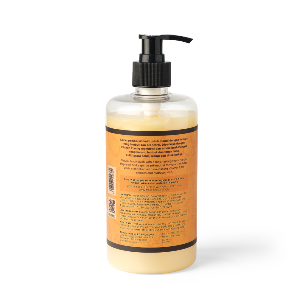 Bali Soap - Fresh Mango - Daily Body Wash 500ml