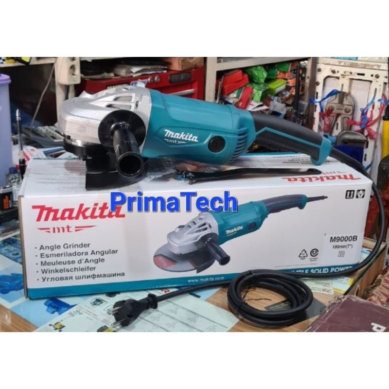 Mesin gerinda grenda gurinda tangan 7 inch mata potong asah gosok besi kayu makita listrik