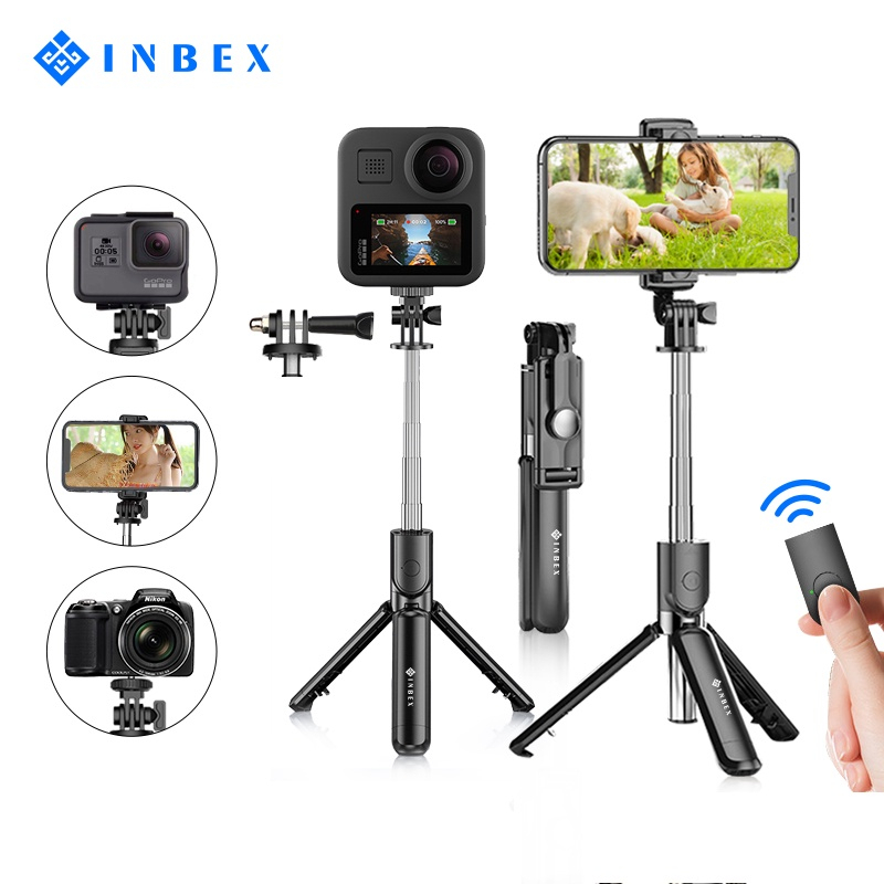 INBEX S03 Selfie Stick Tongsis Bluetooth Tripod 4 In 1/Tongsis Bluetooth selfie stick tripod