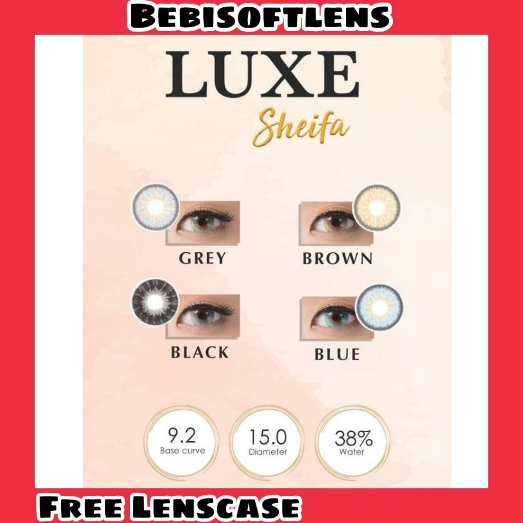 CLEARANCE SALE Softlens LUXE SHEIFA Big Eyes DIA 15.00mm/ Soflens Softlen Normal Lensa Kontak