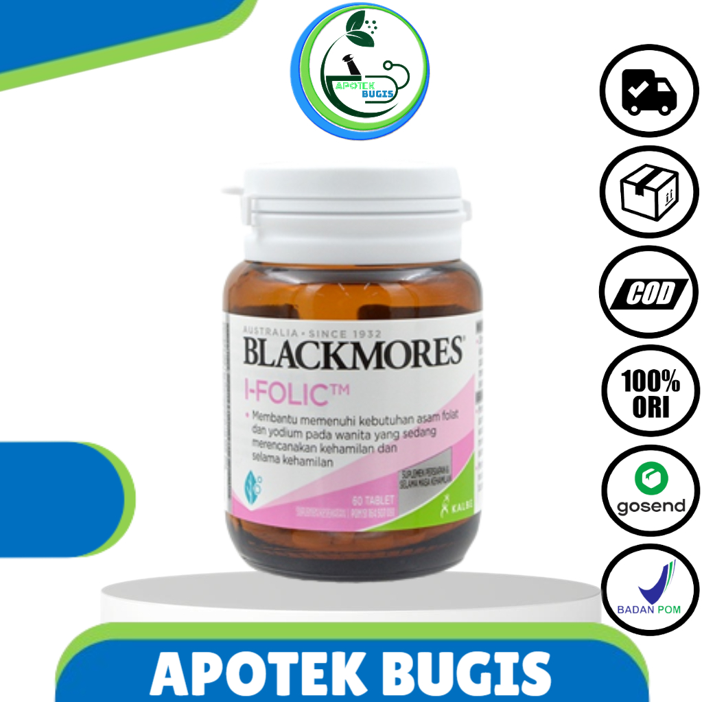 Blackmores i folic 60 tablet  blackmores suplemen ibu sebelum hamil persiapan hamil