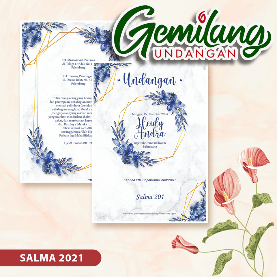 Blangko Undangan Pernikahan SALMA 201