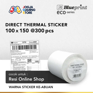 

BLUEPRINT ECO DTS 100x150 x1 Line isi 500 - Direct Thermal Stiker Label Resi Online