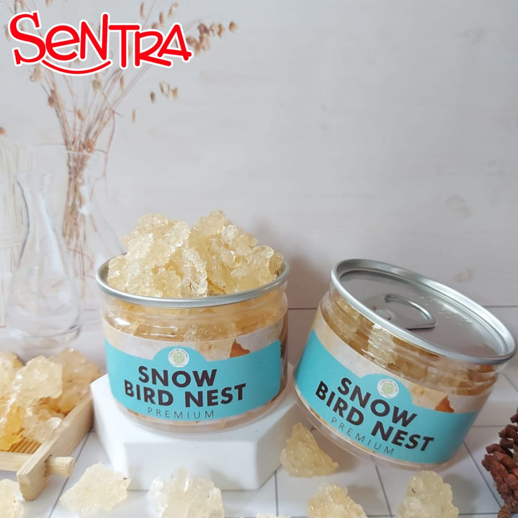 

Snow Bird Nest || Sarang Burung Tragacanth Gum Xue Yan Premium Kemasan PET CAN