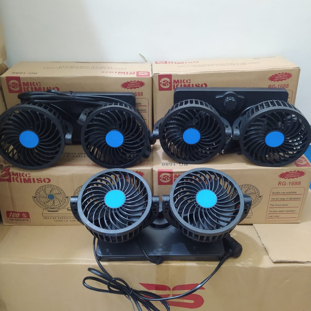 Kipas Angin Mobil  Car Cooling Double Fan