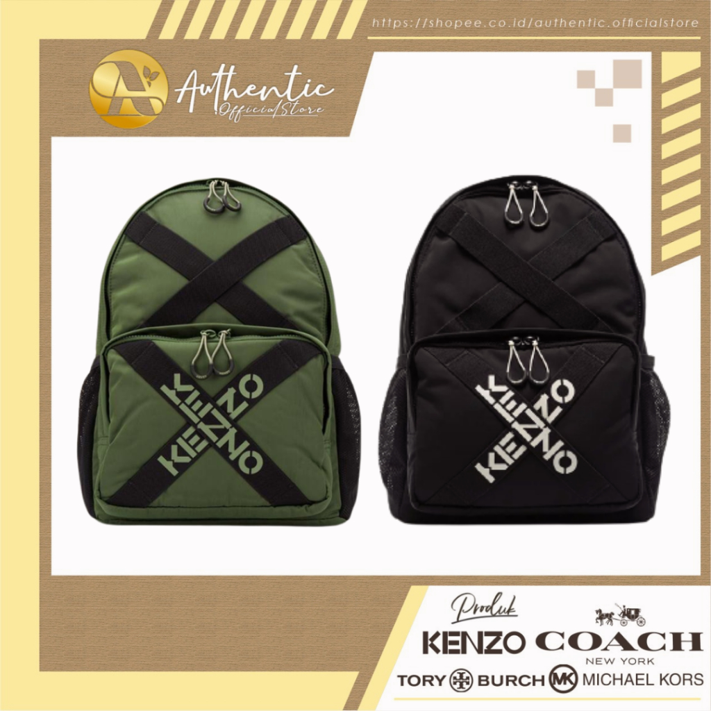 K-2 Sport Logo Print Backpack Green/Black/k3n20 ransel