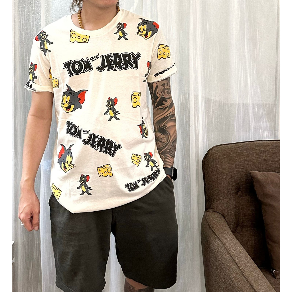 kaos distro kaos pria TOMJERRY katun printing ready allsize fit M ampe L