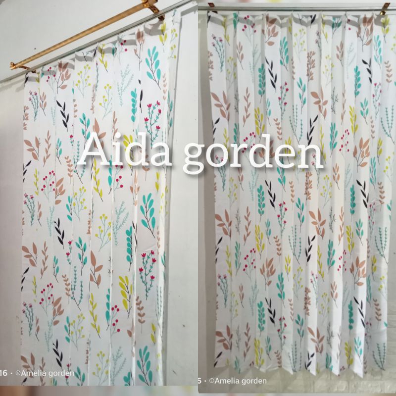 gorden plisket bahan tebal satin