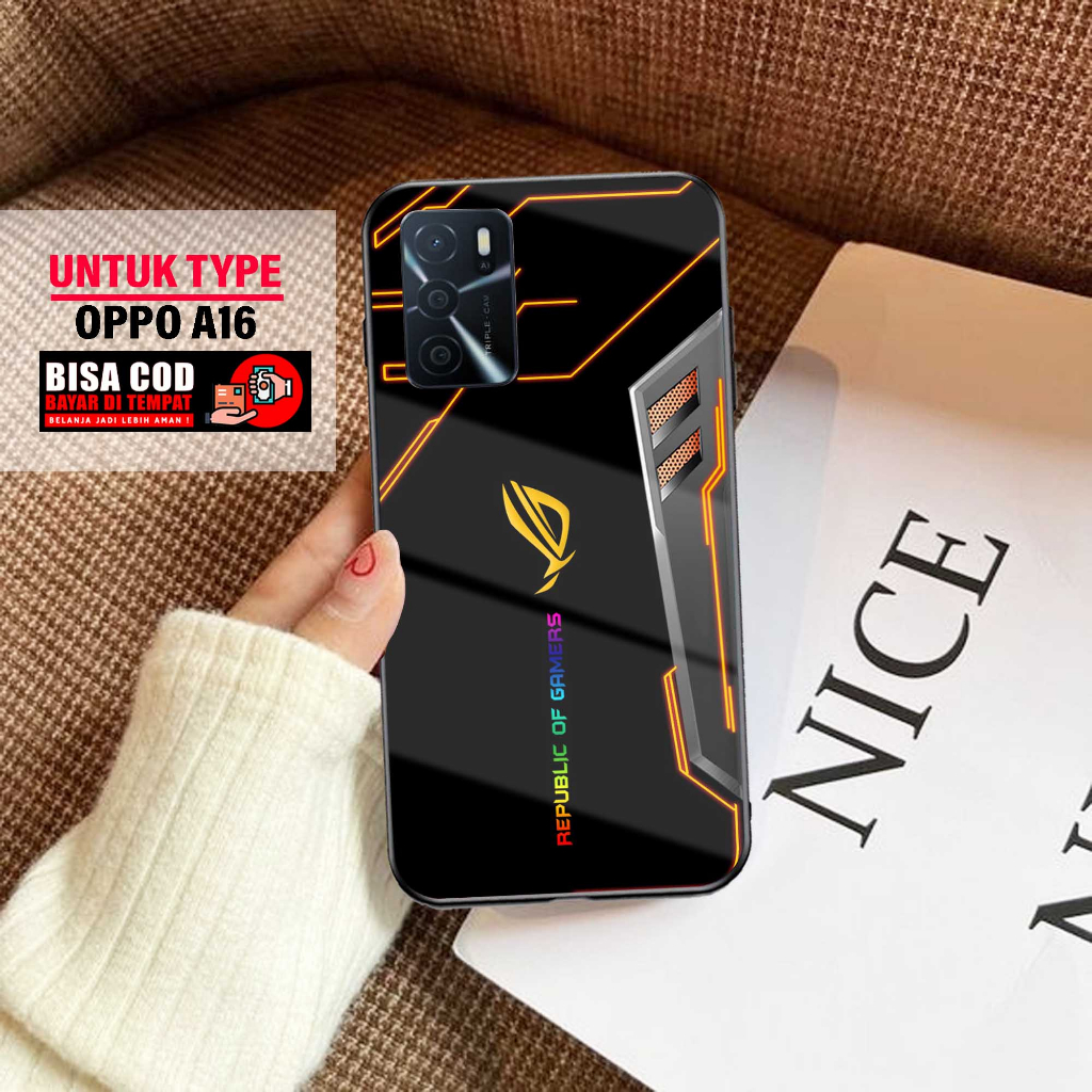 Case Oppo A16 [ROG] - Fashion Case - Case Terbaru - Case Termurah - Case Terlaris - Case Pria - Case