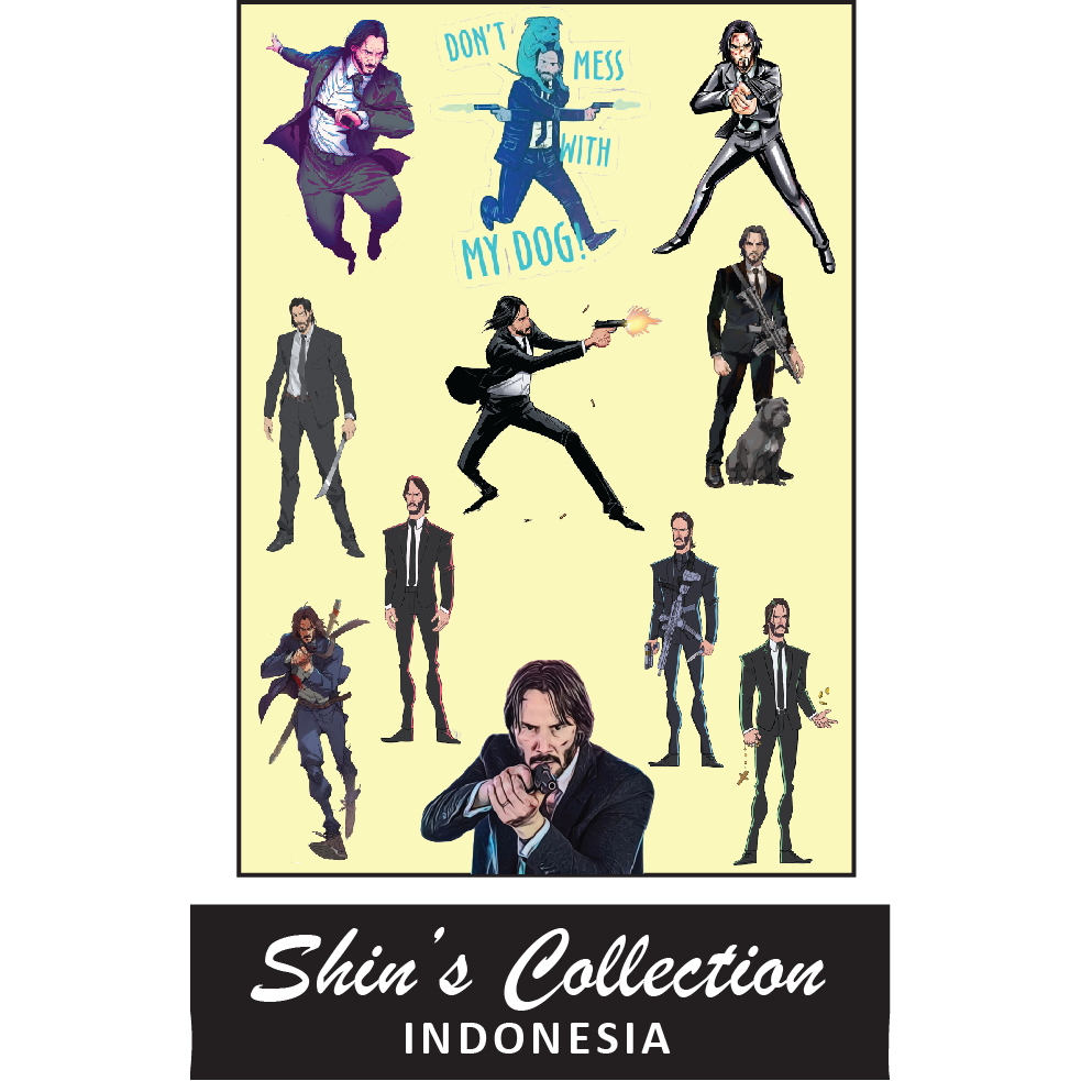 

Sticker stiker murah anti air Johnwick 1 pc