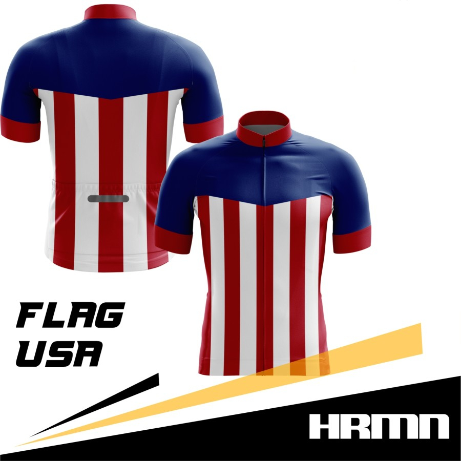 Jersey Road Bike / Jersey Roadbike - HRMN Flag USA