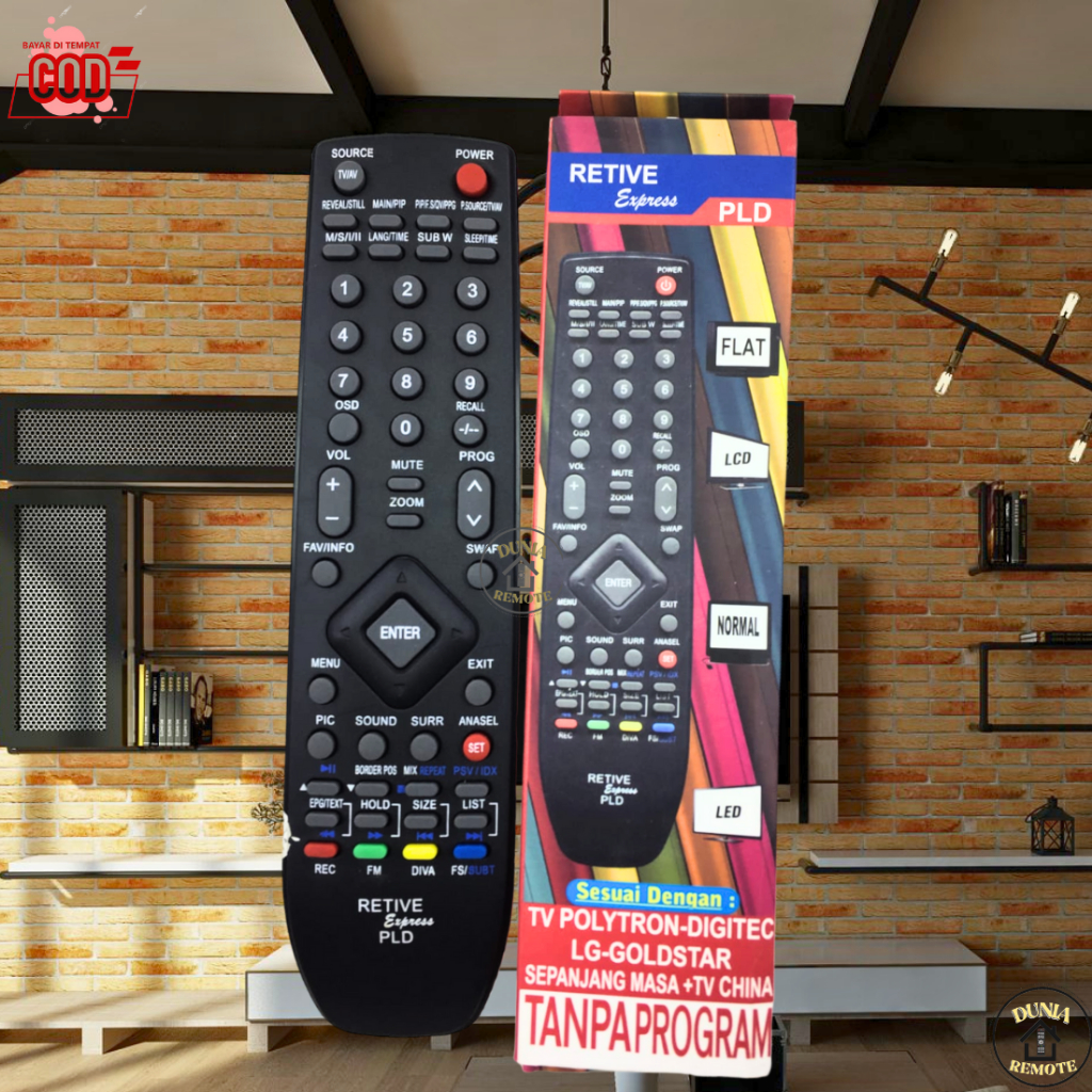 Remot Remote Tv Lcd Led Multi RETIVE PLD Expres