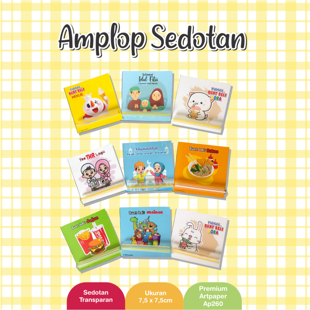 

Amplop Sedotan Unik Custom Bebas Request Lebaran/Imlek/Natal/Idul FItri/Ramadhan