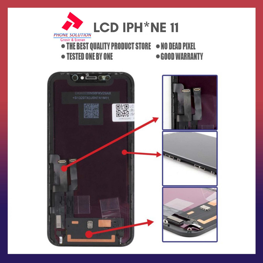 LCD Ip 11 Truetone Aktif Fullset Touchscreen // Supplier LCD Iphone - Garansi 1 Bulan