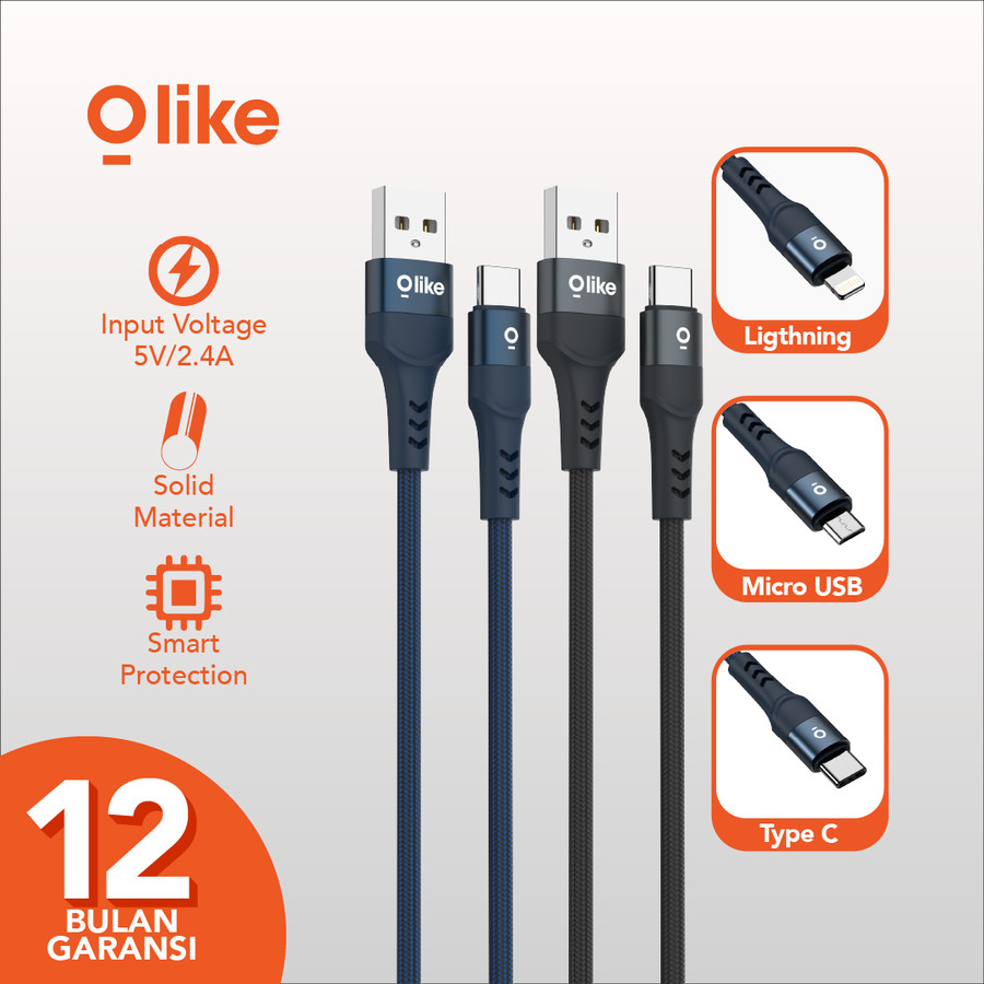 Olike D102C USB-C Kabel Data Cable 1M Braided Fast Charging D102
