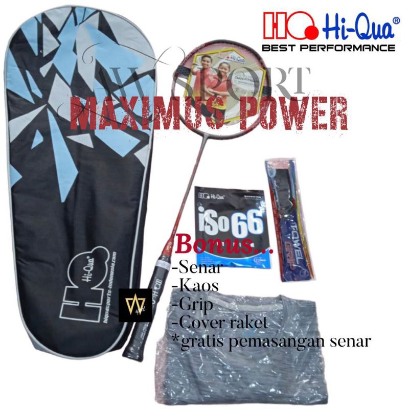 Raket Badminton Hi-Qua MAXIMUS POWER / Raket Bulutangkis
