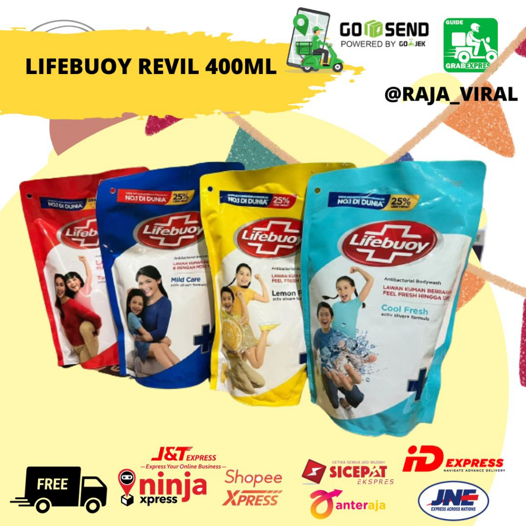 SABUN LIFEBUOY CAIR 400ML/ SABUN CAIR REFILL 400ML/ SABUN REILL