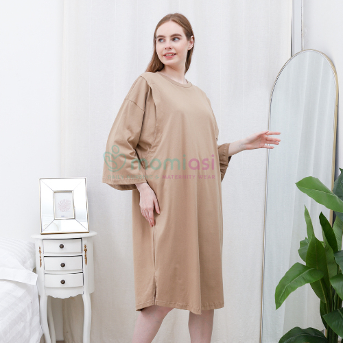 Momiasi - Daster Dress Kaos Menyusui Oversize by Momiasi