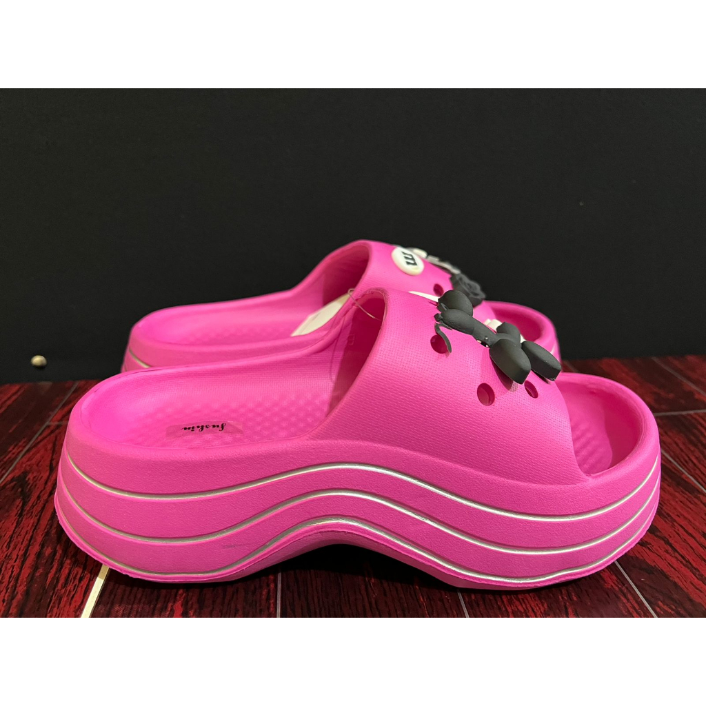 1007_EVA Sandal Slop Wanita Wedges Import Tebal 6 Cm,Bahan Spons Super Ringan Empuk Elastis Non-Slip Sole,-fhsn