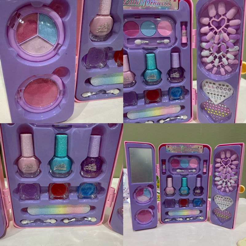 little girl portable make up box tas mainan make up anak pretend plays