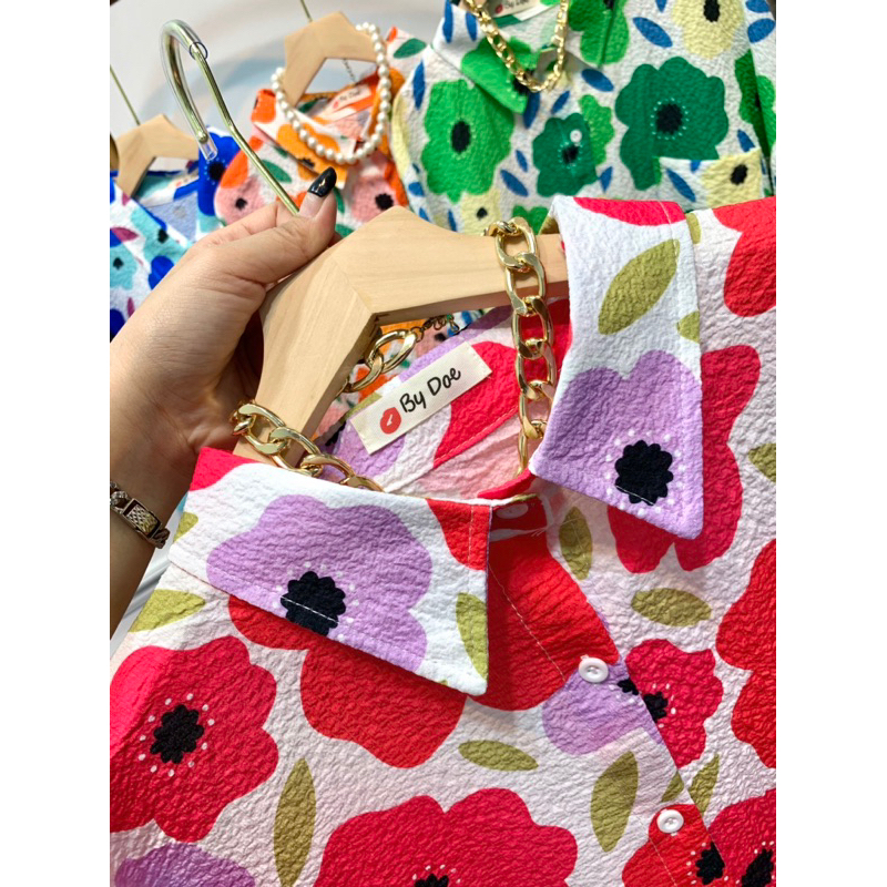 FW B1509 Kemeja BKK Import | Kemeja Flower Import