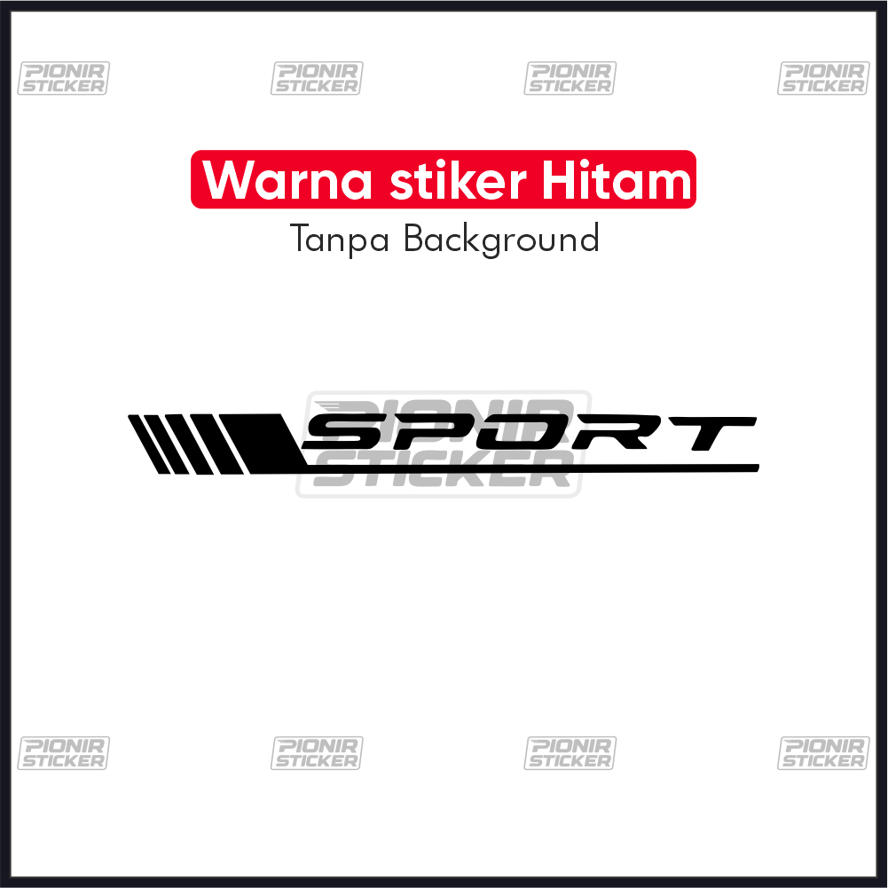 Stiker Sport Cutting Sticker Mobil Simple Minimalis BMW Civic City Z Ferio Crv Jazz Brio Avanza Xenia Soluna Baleno Ertiga Aero Air ev Cortez Confero