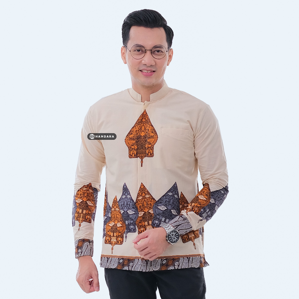 Handara Batik Koko Giriandra Putih Krem HB-184