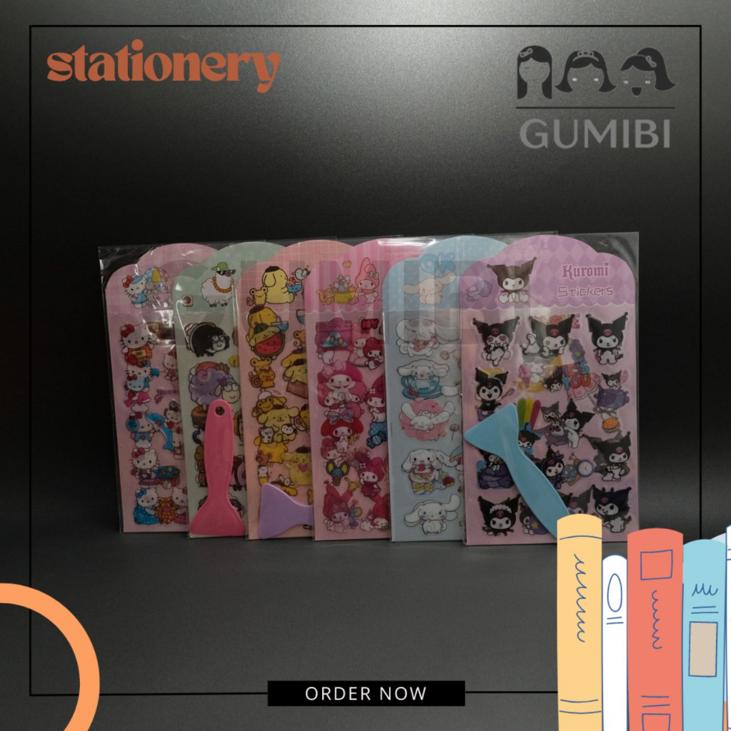 

STIKER DIY SANRIO SET ISI 2 LEMBAR STIKER FREE PERATA JOURNALING TIME WITH SANRIO