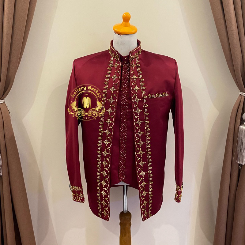 Basofi pengantin/ beskap muslim/ baju pengantin adat