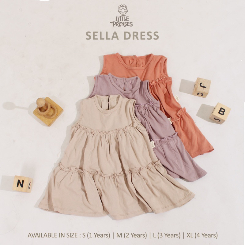 Sella Dress Anak 1-4 Tahun Little Prenses