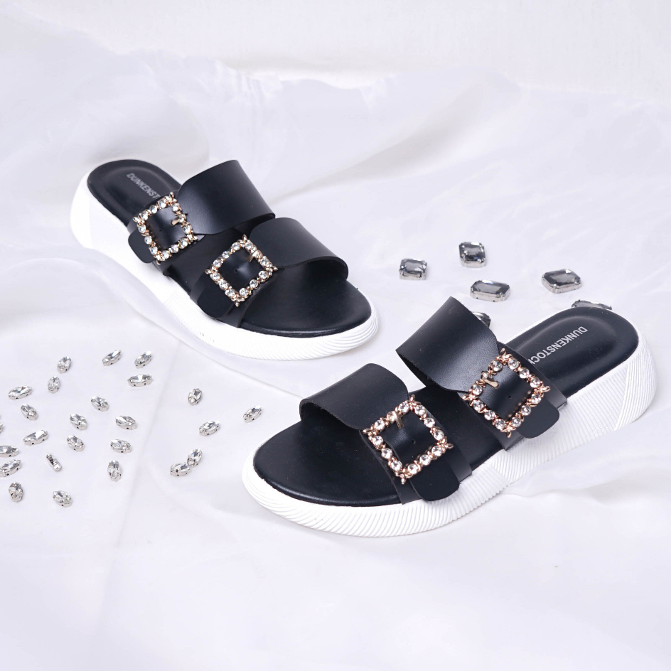 Dunkenstock JOA Sandal casual wanita sendal wedges cewek strap empuk