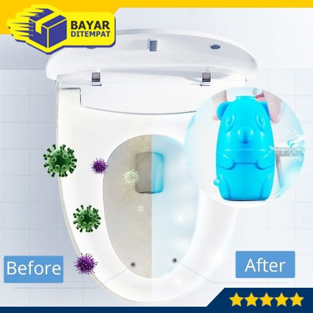 Beruang Biru Pembersih Toilet Otomatis Magic Flush Cleaner WC Wangi Lama