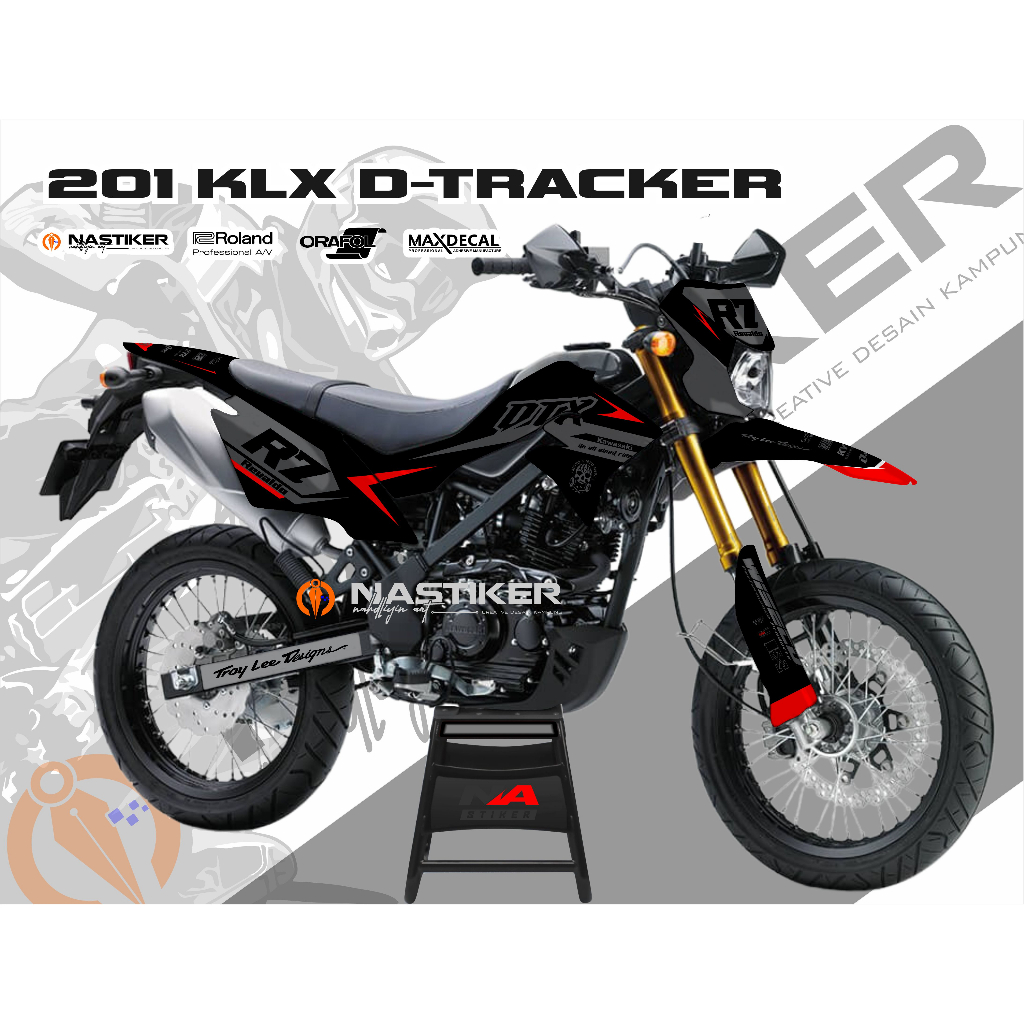 DEKAL KLX DTRACKER SUPERGLOSY SIMPEL KEREN BEBAS DESAIN