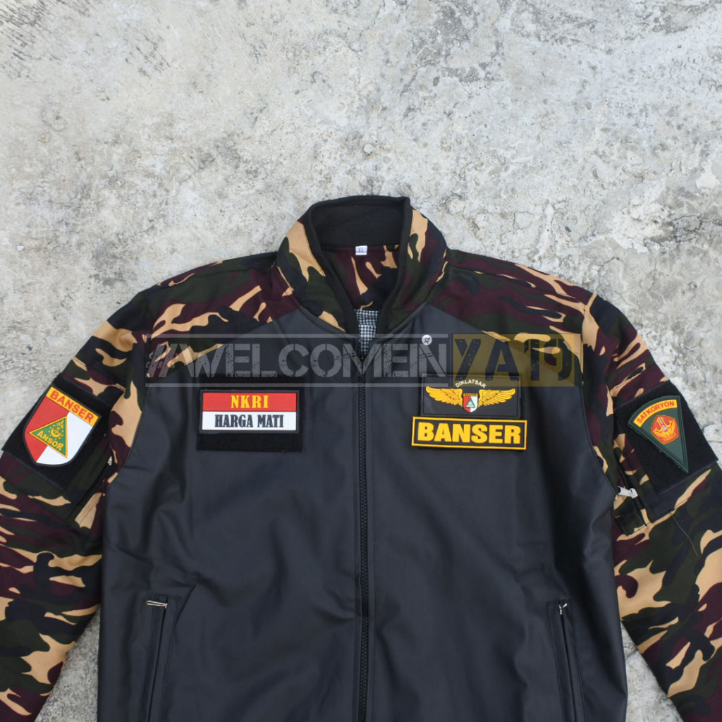 Jaket Karlit Loreng Banser Full Atribut