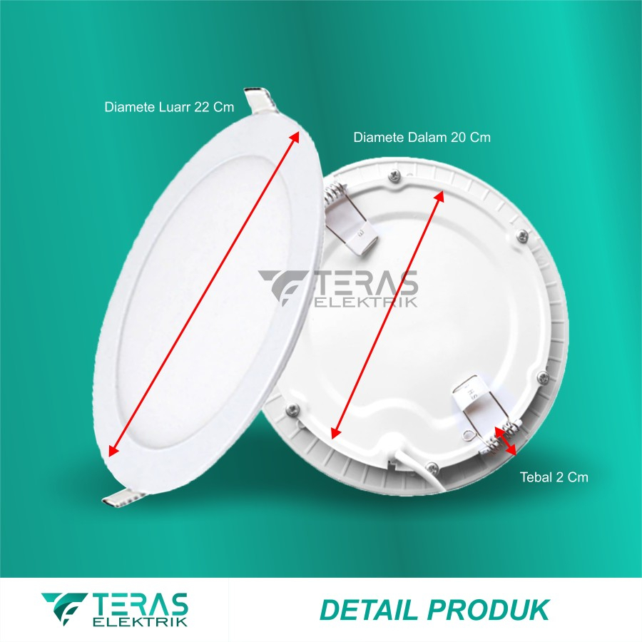 Lampu downlight panel led Inbow 18 Watt lampu plafon downlight 18w