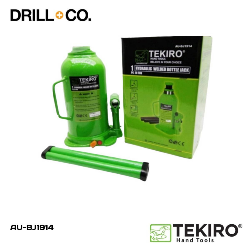 TEKIRO Dongkrak Botol 20 TON / Hydraulic Welded Bottle Jack AU-BJ1914