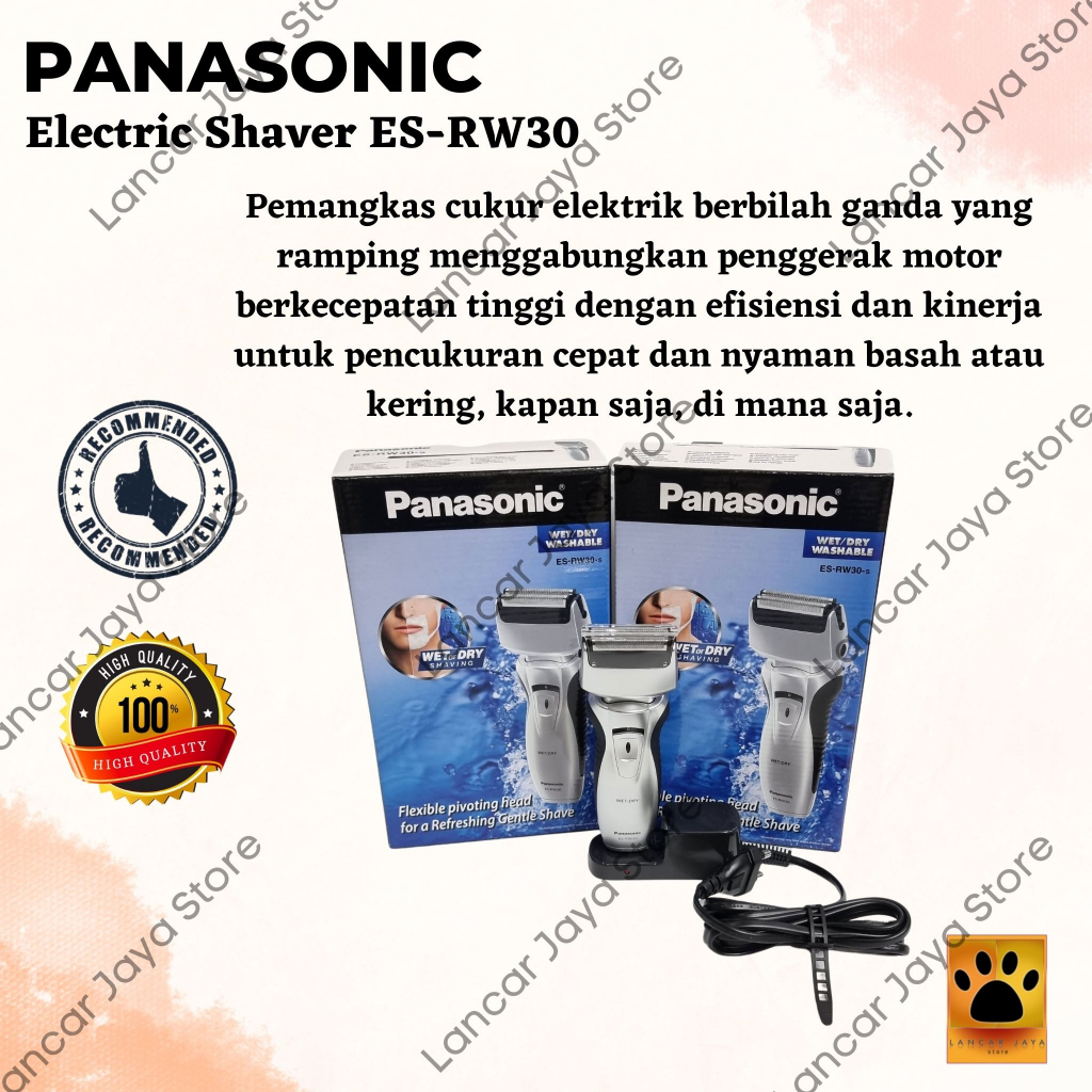 Panasonic Wet / Dry Shaving ES-RW30 Pencukur Kumis Panasonic ES RW30