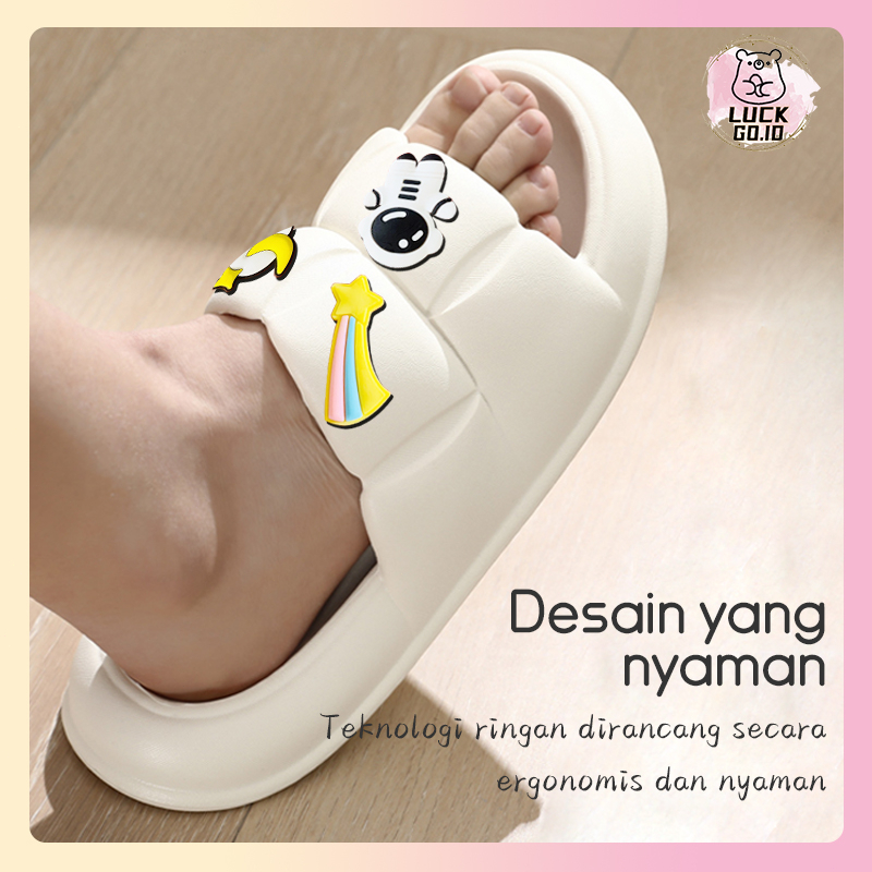 Sandal Jelly Wanita Import Sandal Terbaru 2022 Murah Soft Slippers Sandal Slop Elastic Empuk / Kamar Nyaman Tebal Rumah Anti Slip High Quality EVA