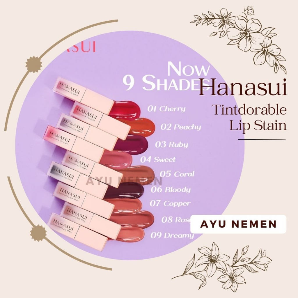 HANASUI TINTDORABLE LIP STAIN / HANASUI LIPTINT / HANASUI LIP TINT