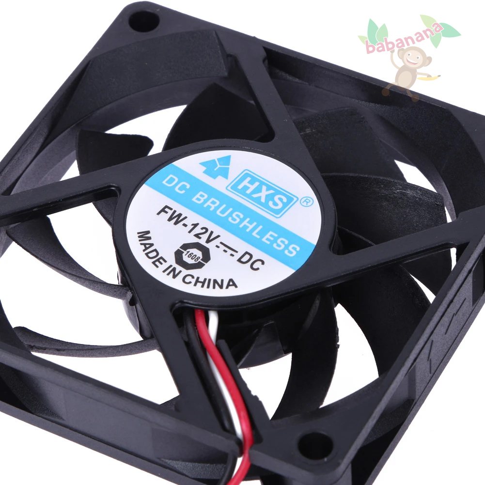 Fan 70mm Brushless DC Kipas PC PWM 3 Pin Kecil Mini Cooler 7cm 70 mm