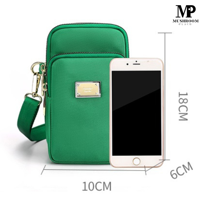 Tas Sling HP Wanita Nilon Waterproof | Phone Bag Mini Cewek Multifungsi | Tas Selempang Mini Pouch Perempuan